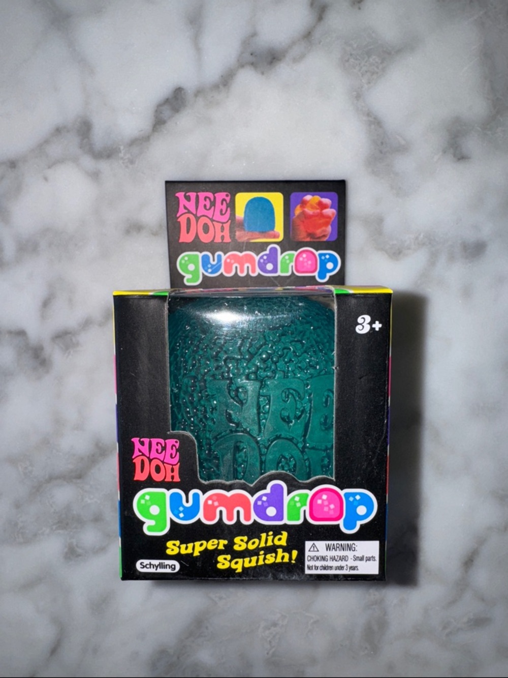 NWT Nee Doh Viral Gumdrop Super Solid Squish - blue